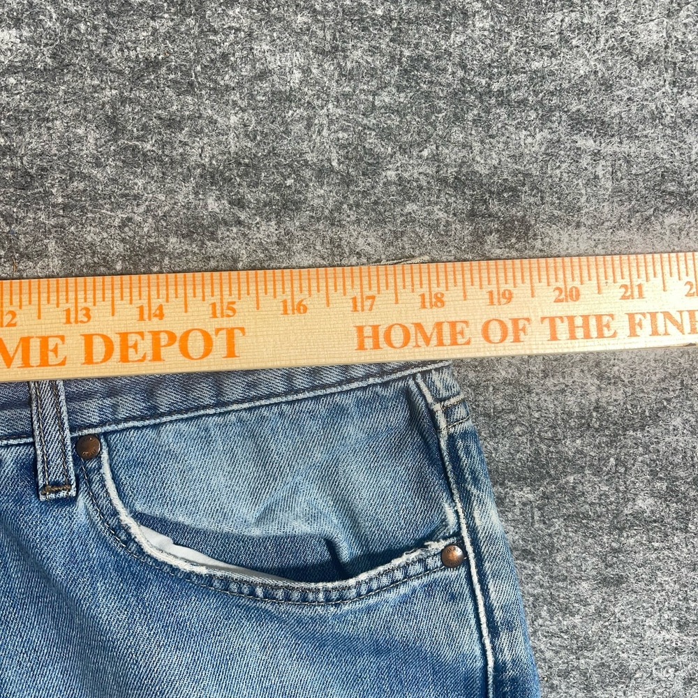 Mavi Jeans Mens 36x32 Blue Matt 337 Boot Cut Low Rise Denim Y2K Baggy Distressed - Picture 10 of 11